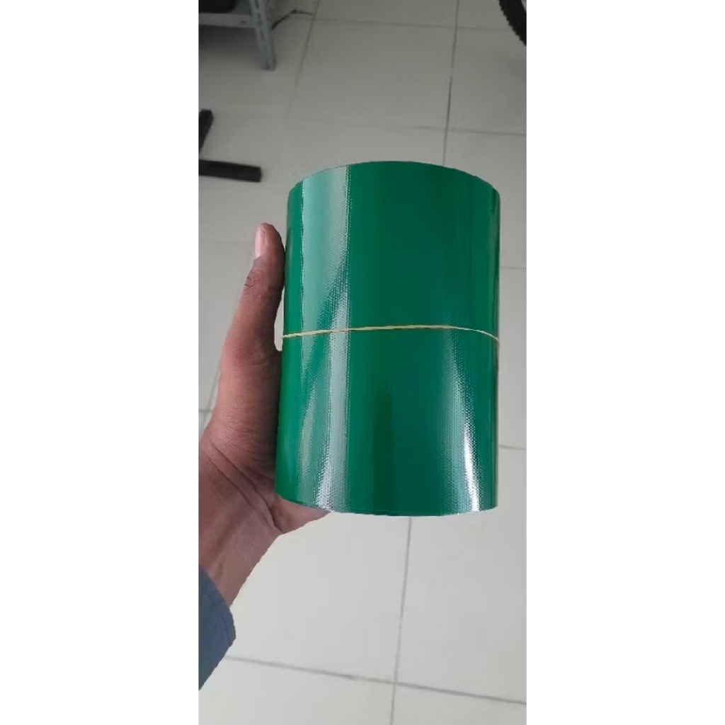 Conveyor Belt PVC Warna Hijau Fabric Tebal 2 mm (Endless) LEBAR 100MM / 10CM