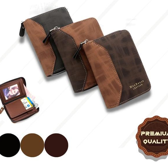 Cooach - Mb081- Dompet Lipat Zipper Original Kartu Mini Pria Wanita Premium