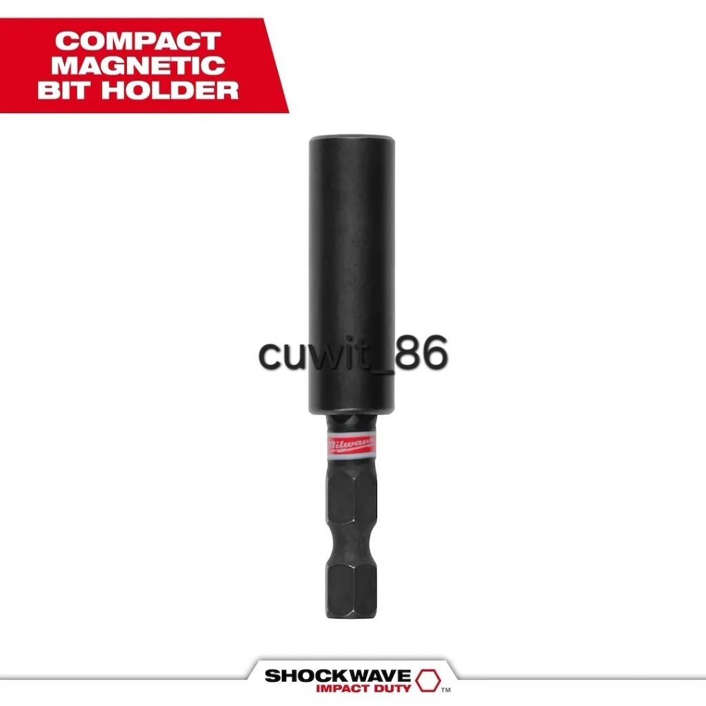 Milwaukee Shockwave Impact Duty Compact Magnetic Bit Holder / panjang 60mm