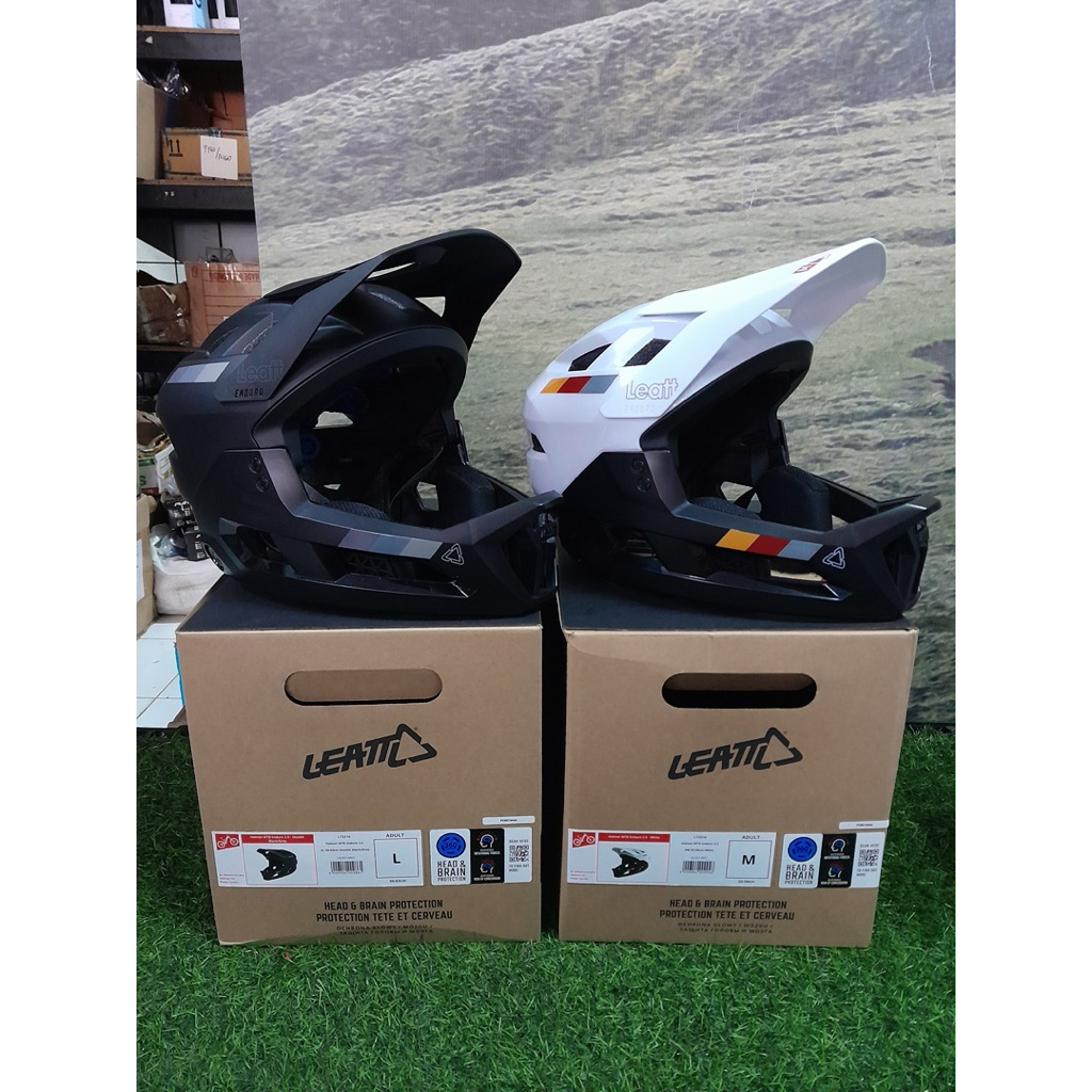 HELM / HELMET FULL FACE SEPEDA LEATT ENDURO 2.0 Removable Chin Bar Bike Helmet ENDURO/MTB