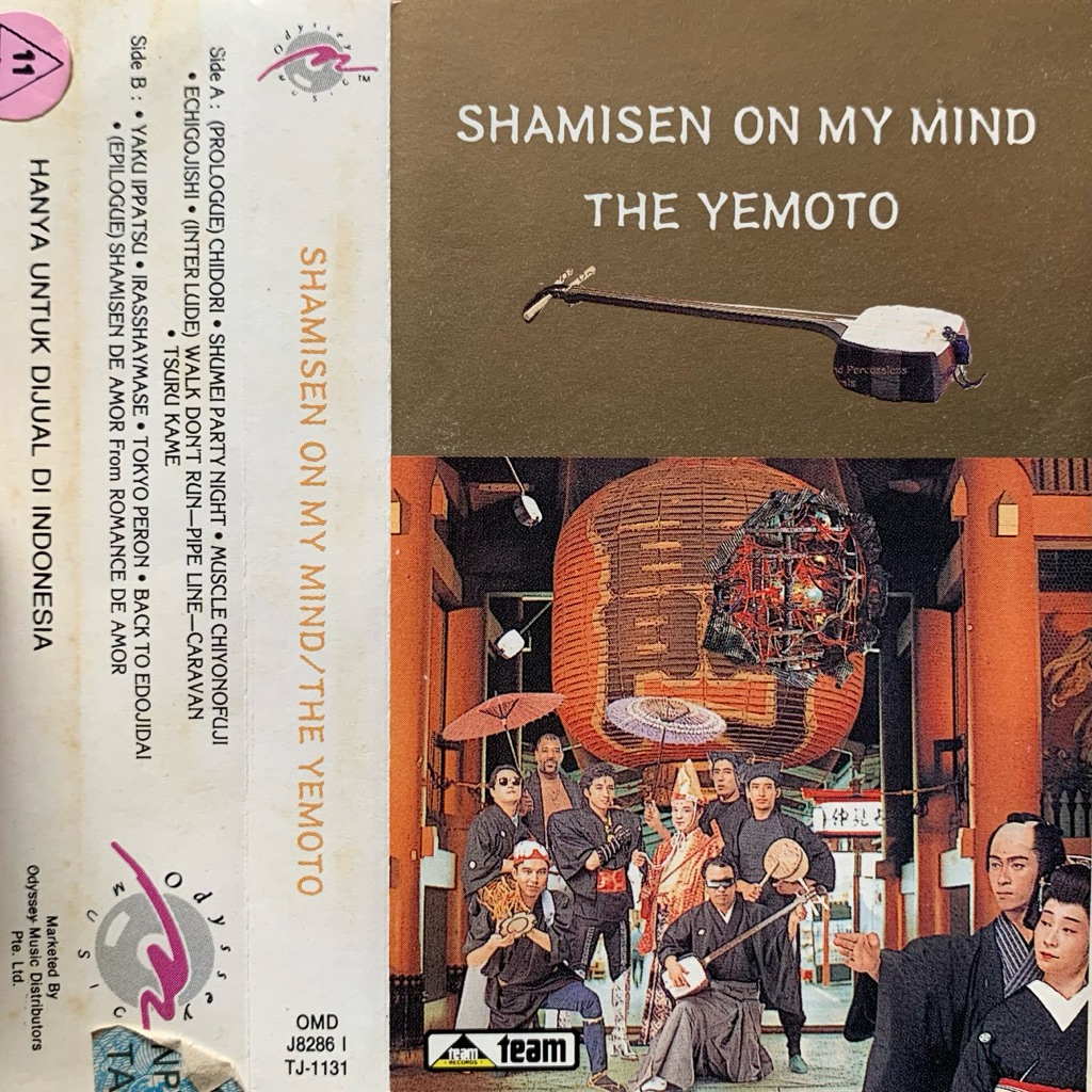 Kaset Pita The Yemoto - Shamisen On My Mind (1991 JVC-Victor/Team Records)
