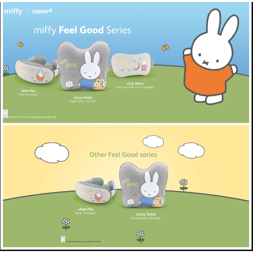 Osim Miffy Ucozy Delite Uzap Warm Uneck Plus Miffy x Osim Upper Body Massager Abdominal Massager Nec