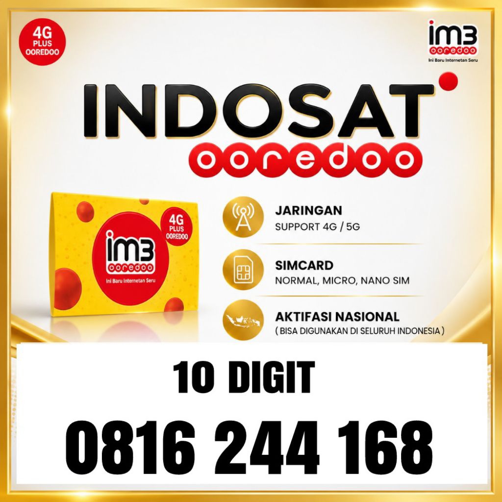 Nomor cantik indosat 10 digit B