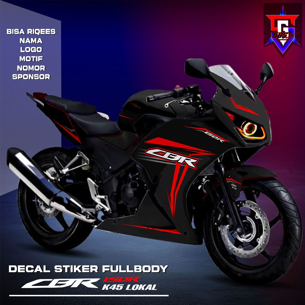 TERBARU Decal Cbr 150r Lokal K45A - Decal Cbr 2014 2015 Stiker Striping CBR K45 LOKAL Variasi List R