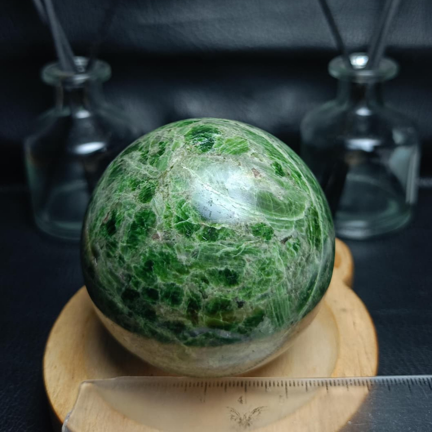 Natural Batu Diopside Sphere (2) Asli Batu Alam