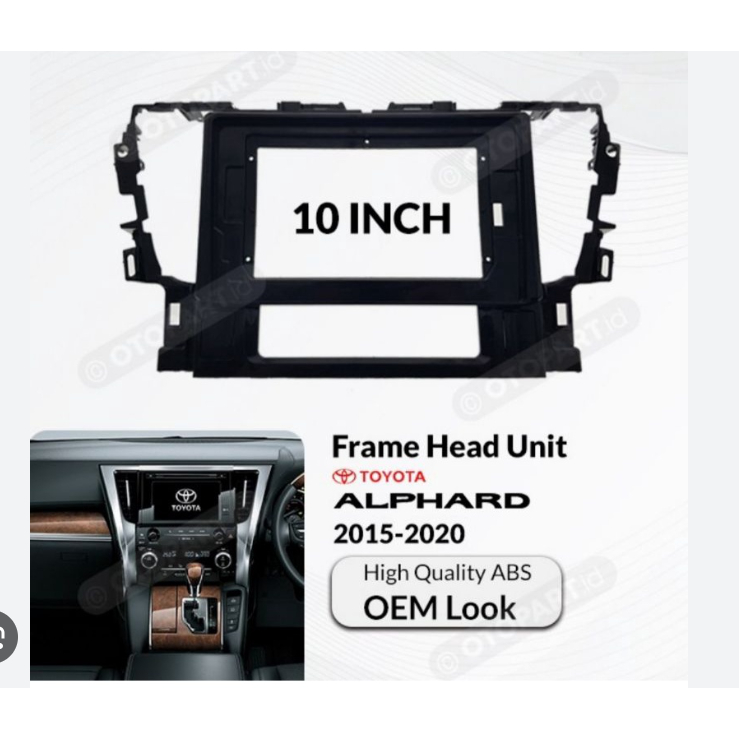 frame 10inch ALPHARD 2015-2020 list headunit android