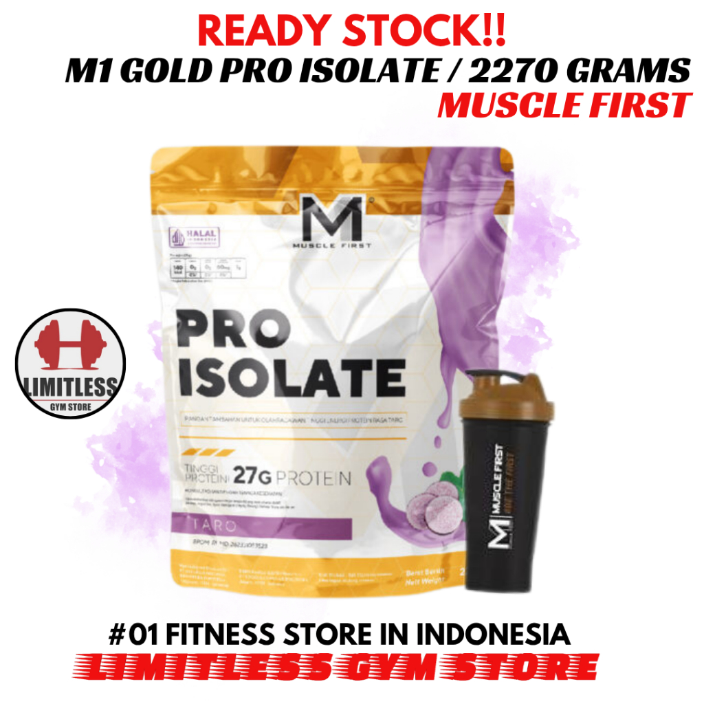 Musclefirst PRO ISOLATE 5 lbs - M1 Whey Protein Isolate Tinggi Protein Untuk Cutting BPOM