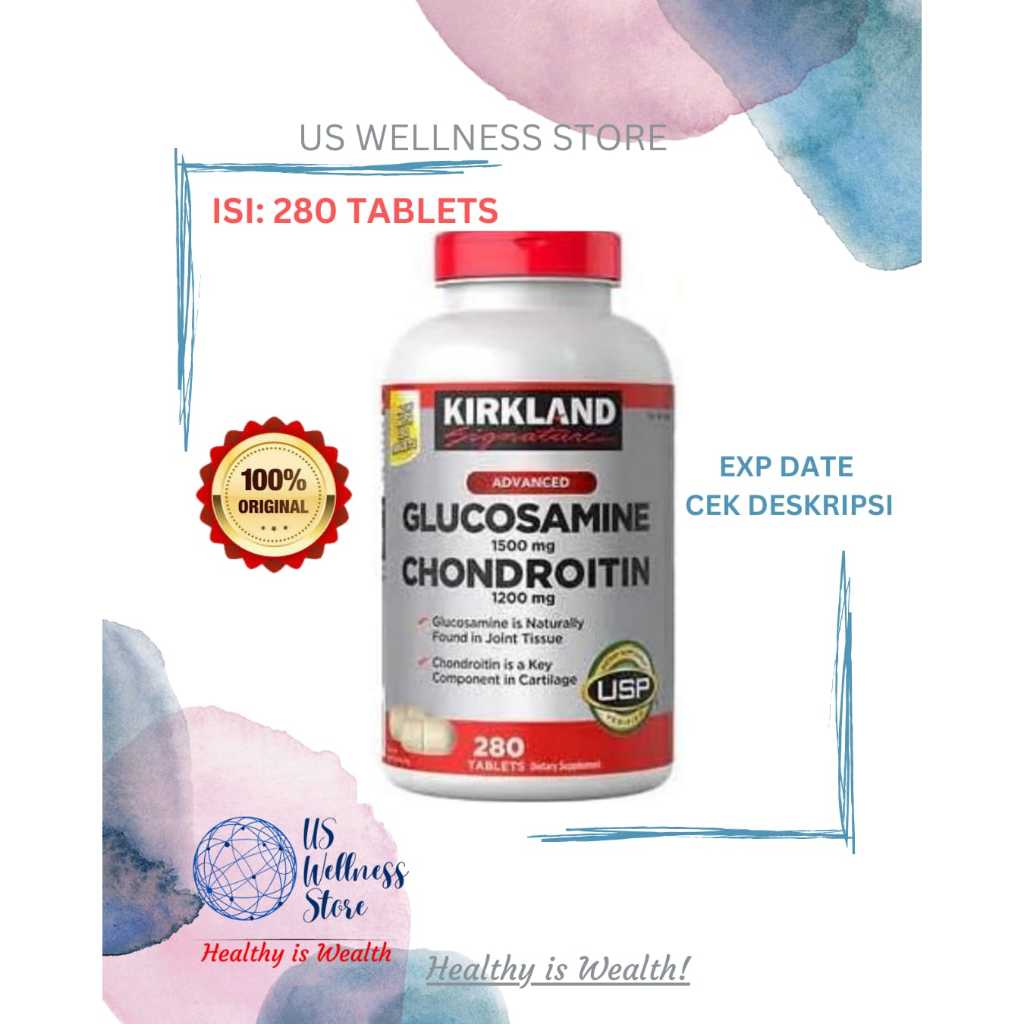 Kirkland Signature Glucosamine 1500mg & Chondroitin 1200mg - 280 Tablets