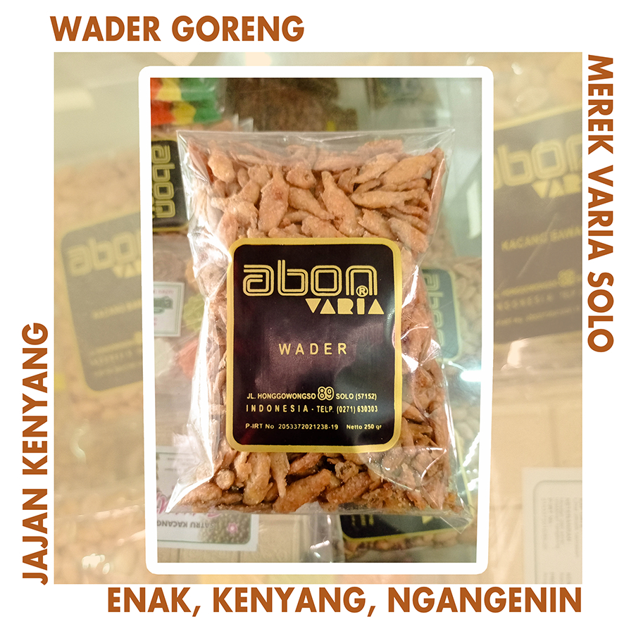 Keripik Ikan Wader - Abon Varia Solo
