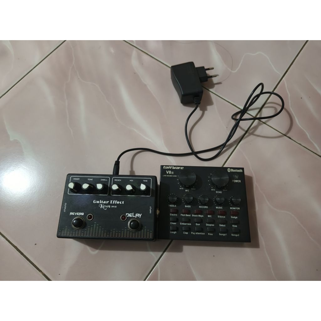 EFEK GITAR AKUSTIK + SOUNDCARD V8