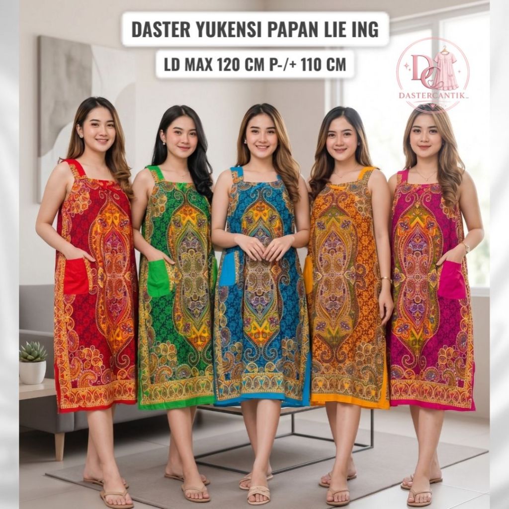 DASTER YUKENSI KARET PAPAN LIE ING MOTIF CENDOL LD 120 cm