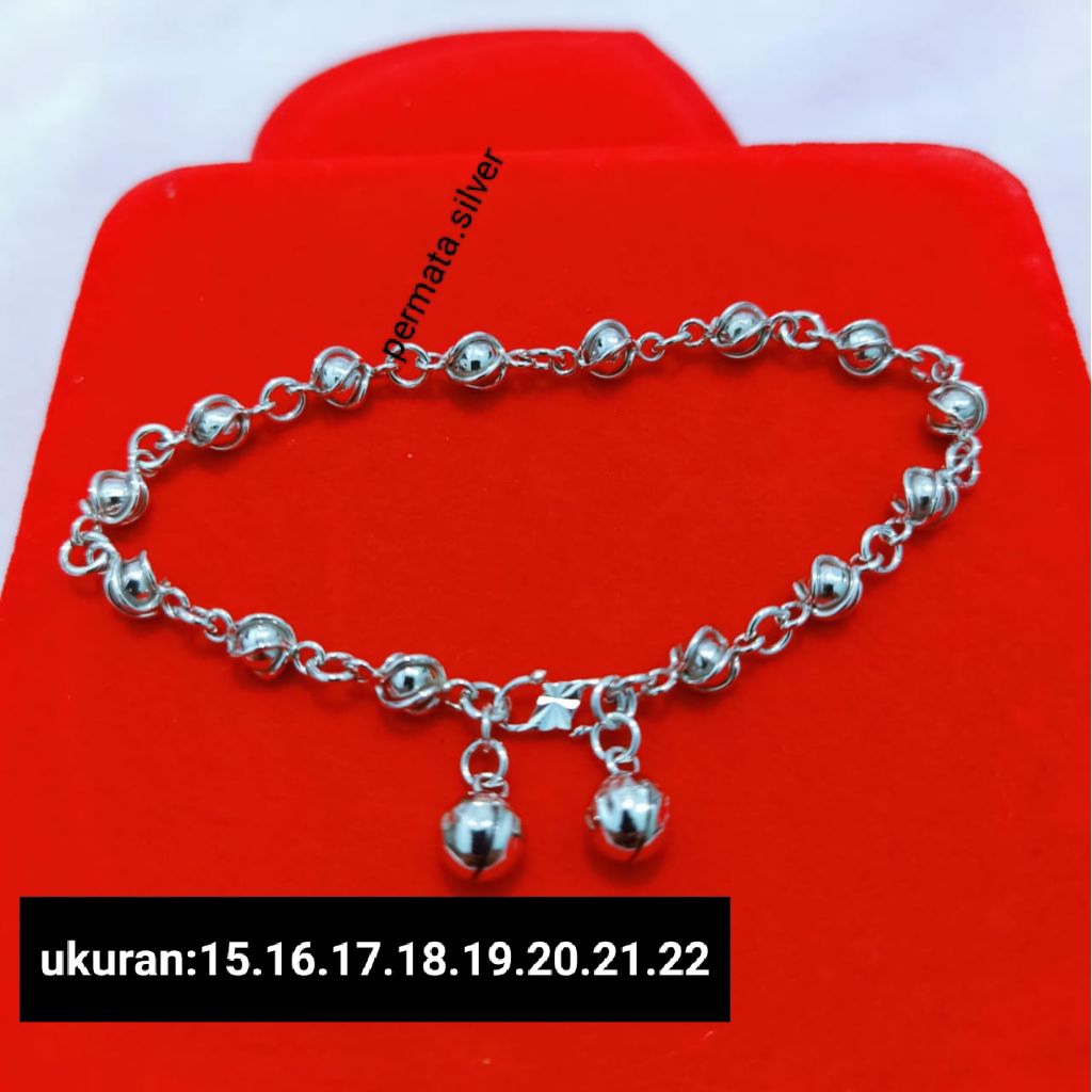 Gelang Rantai Dewasa Perak 925 Asli