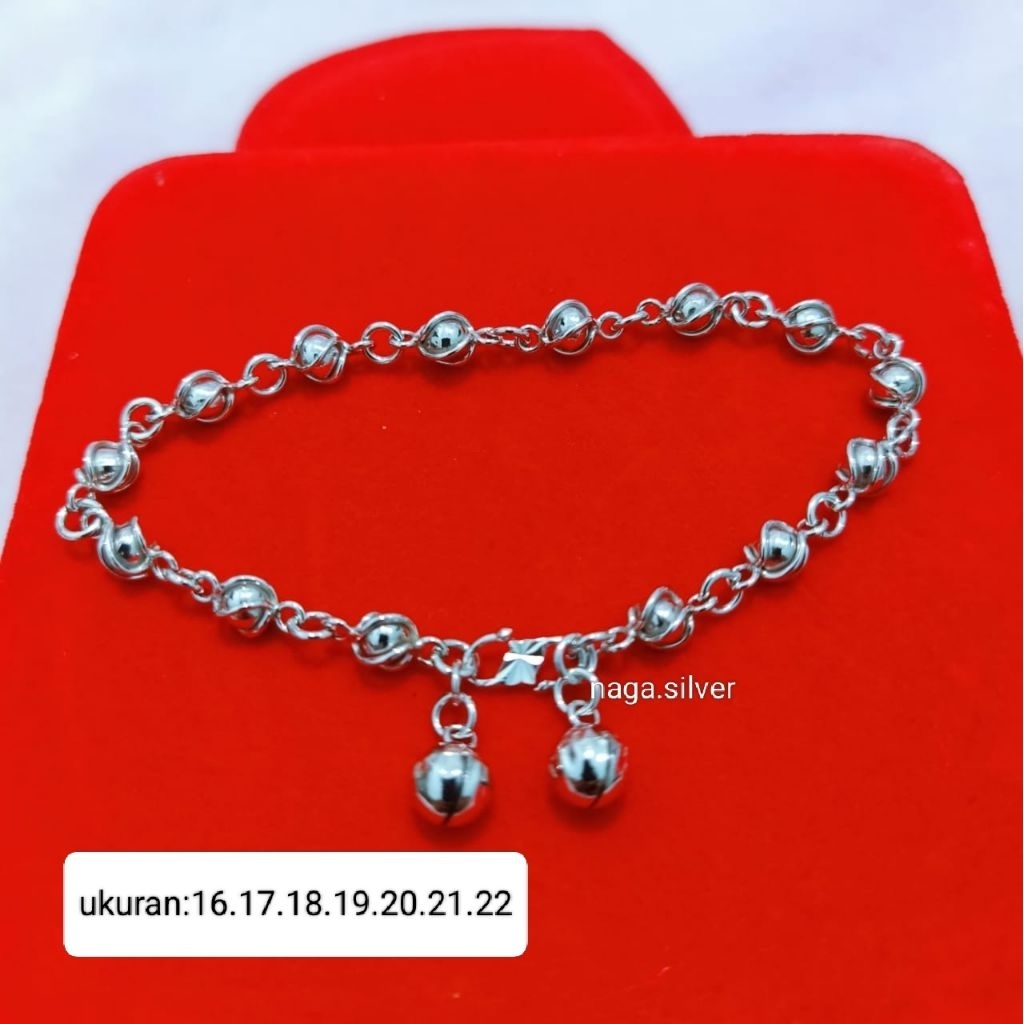 Gelang Rantai Dewasa Perak 925 Asli