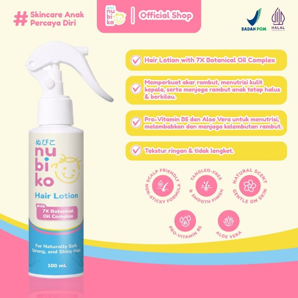 Nubiko Hair Lotion / Vitamin Rambut Anak