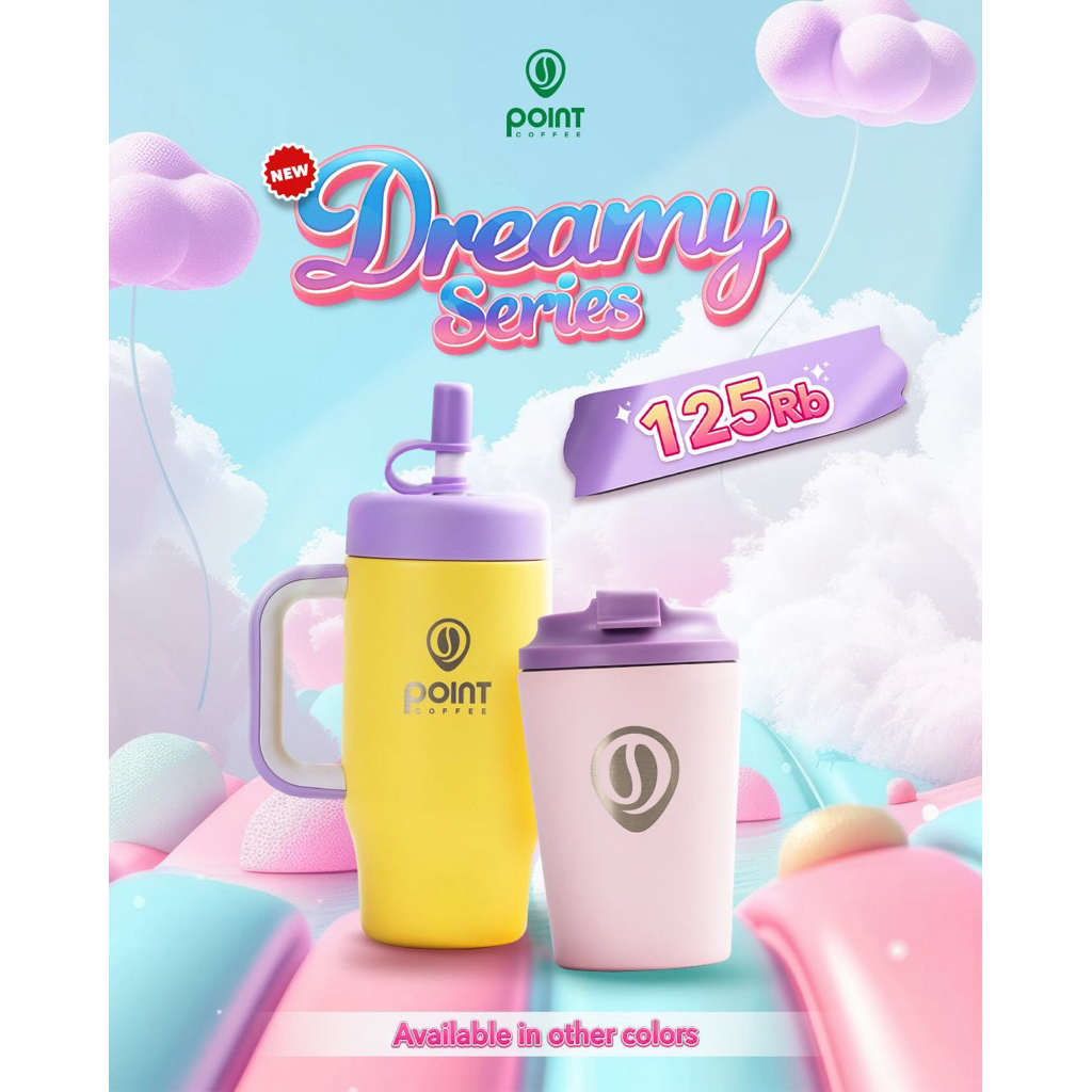 [READY] Tumbler Point Cofeee / Tumbler Point Coffee Dreamy Series 540ml / Tumbler Point / Tumbler Dr