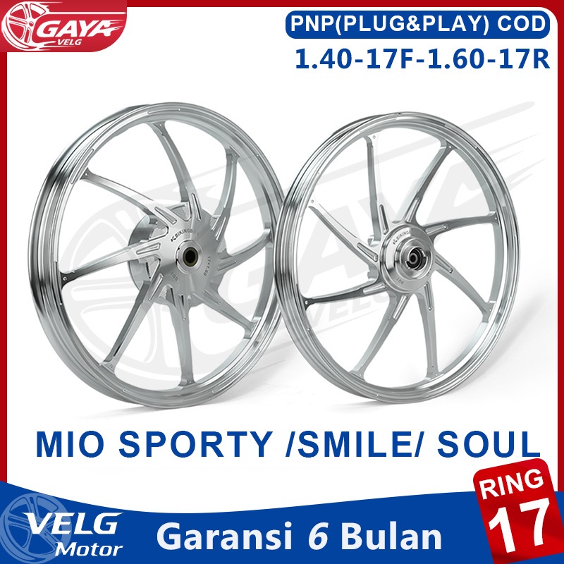 Velg Bikingboy Ring 17 Untuk Mio Sporty / Smile / Soul / Fino / J / GT / X-Ride 115 Karbu Velg Racin