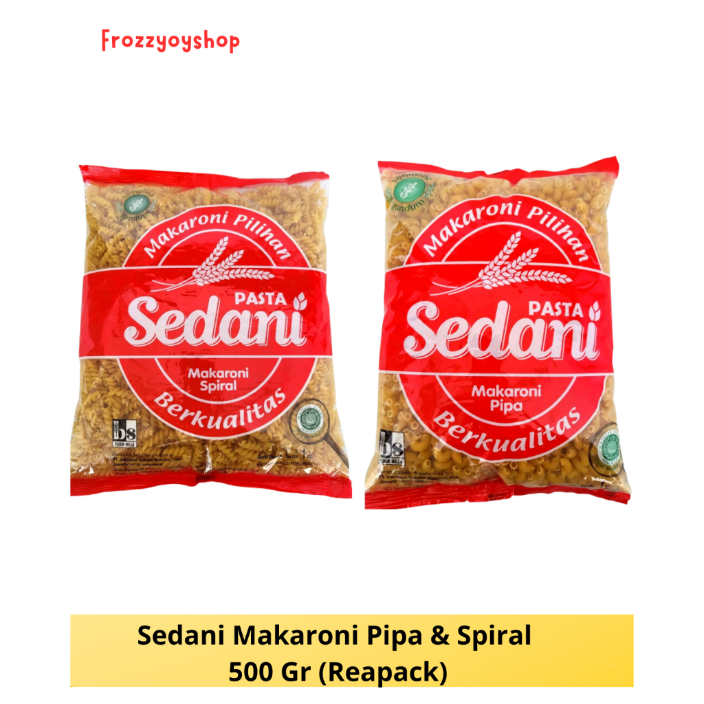 Sedani Makaroni Pipa Dan Spiral 500 GR Reapack
