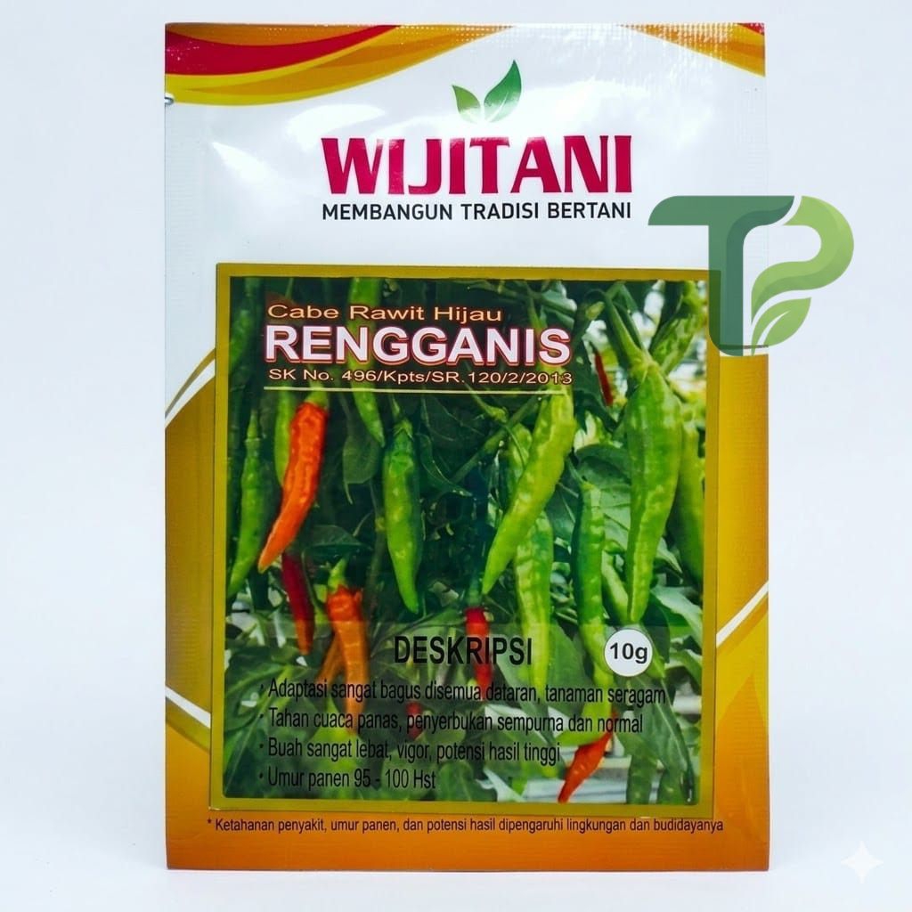 Benih Cabai Rawit Hijau Merunduk RENGGANIS Dari Wijitani Kemasan 10 gram