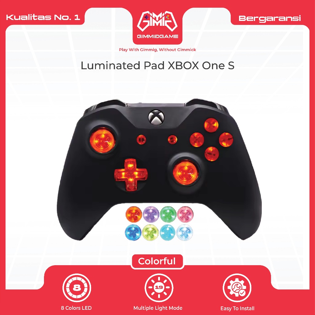 Luminated Multi Color LED RGB Pad Kit Mod Board With 8 Colors Stick Controller Xbox