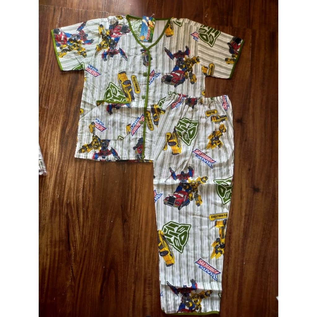 Baju Tidur Anak Viron 14-16 Katun Premium Piyama Adem