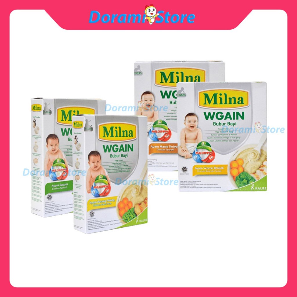 Milna Wgain 6+ 8+ / Bubur Bayi 6-12 Bulan / Bubur Bayi 8-12 Bulan