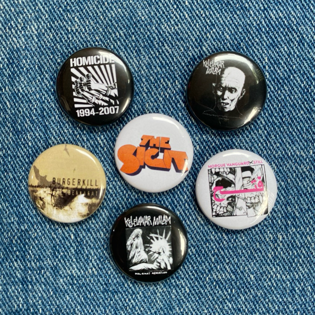 Pin Button 25mm Custom Band Lokal Indie Rock Metal Hardcore Punk Metal | Seringai | Homicide | Burge