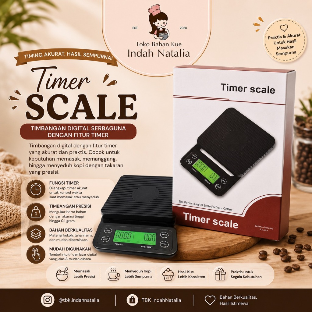 Timbangan Digital Premium / Timbangan Digital Kopi / Timbangan Serbaguna
