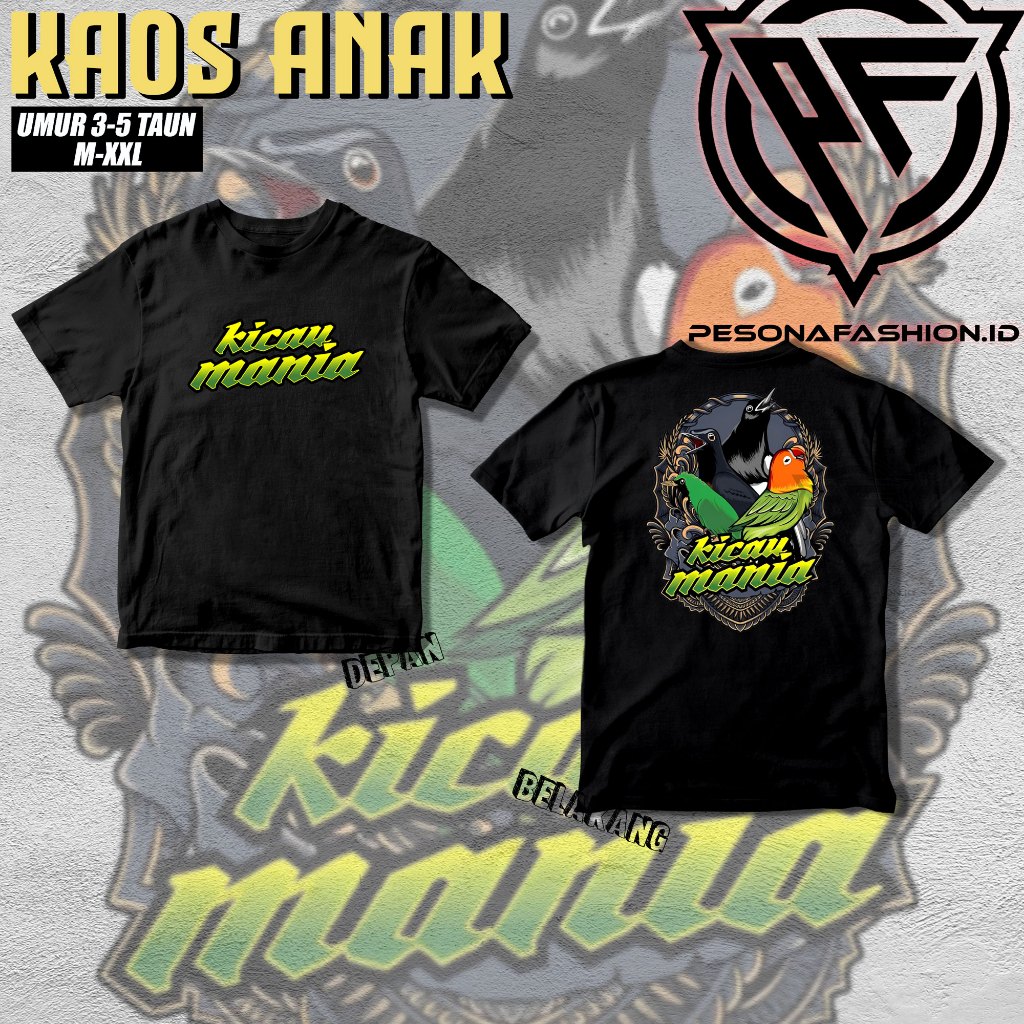 KAOS ANAK BURUNG 3D KICAU MANIA | KAOS 3D BURUNG | KAOS KOMUNITAS | KICAU MANIA | KAOS DISTRO ORIGIN