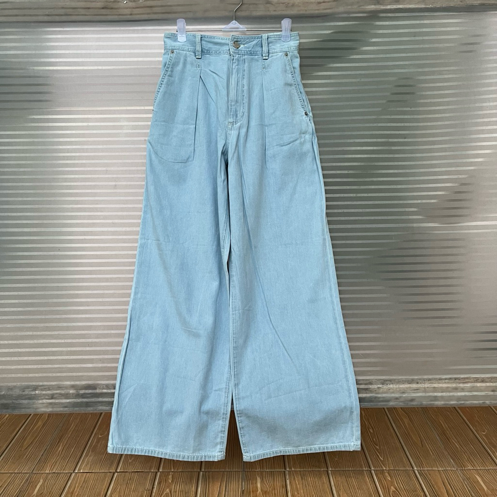 GU Kulot Soft Jeans Light Blue New S
