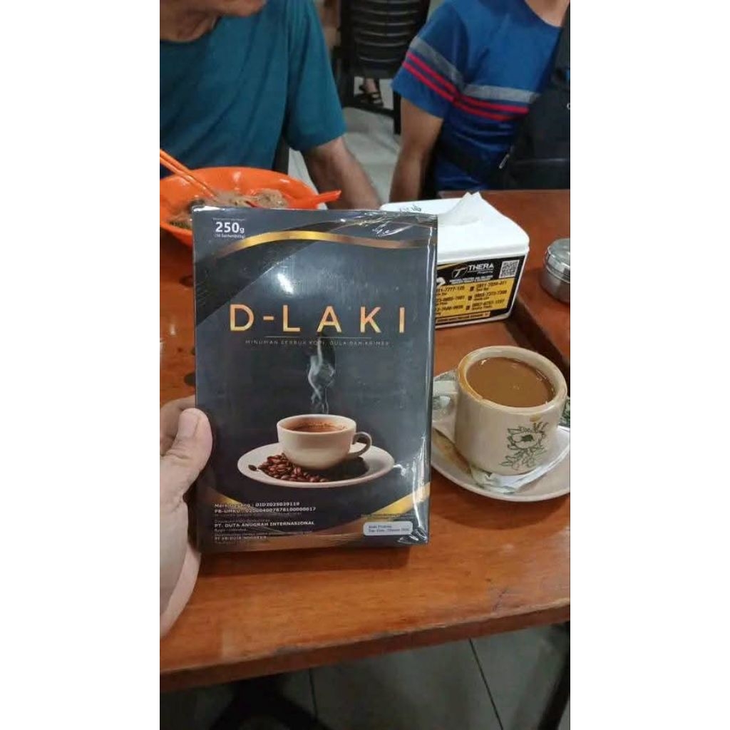 kopi d'laki per box isi 10 sachet 100% ori