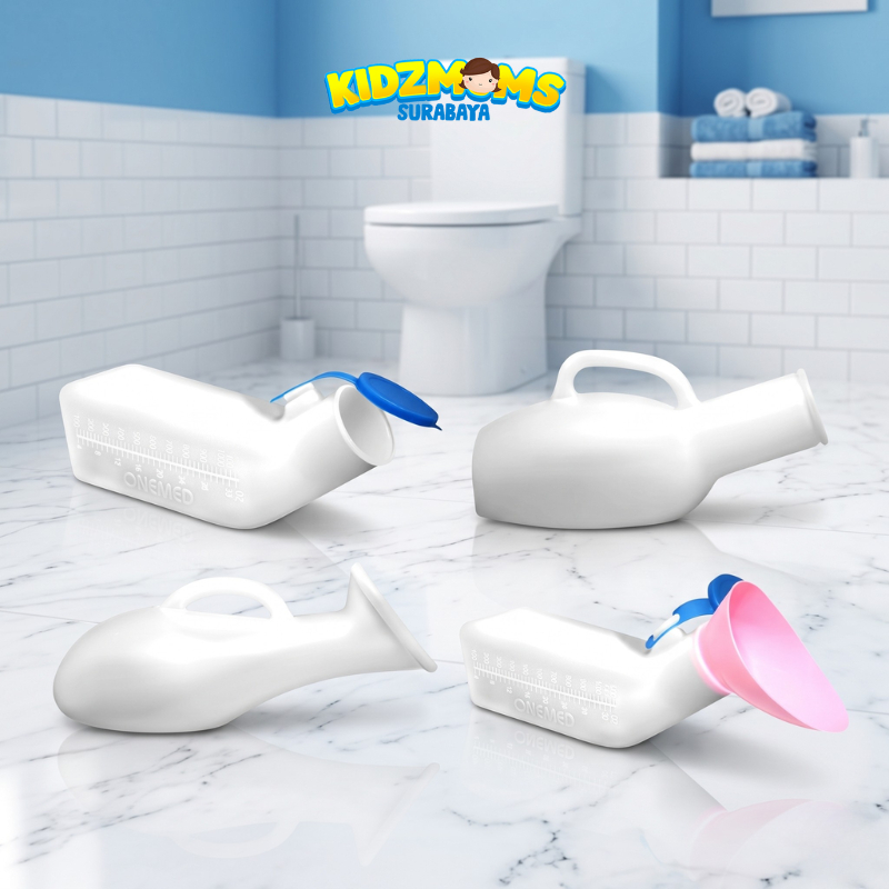 Urinal Pispot Portable Pria & Wanita / Pispot Laki Laki & Perempuan | ONEMED Pispot Dewasa