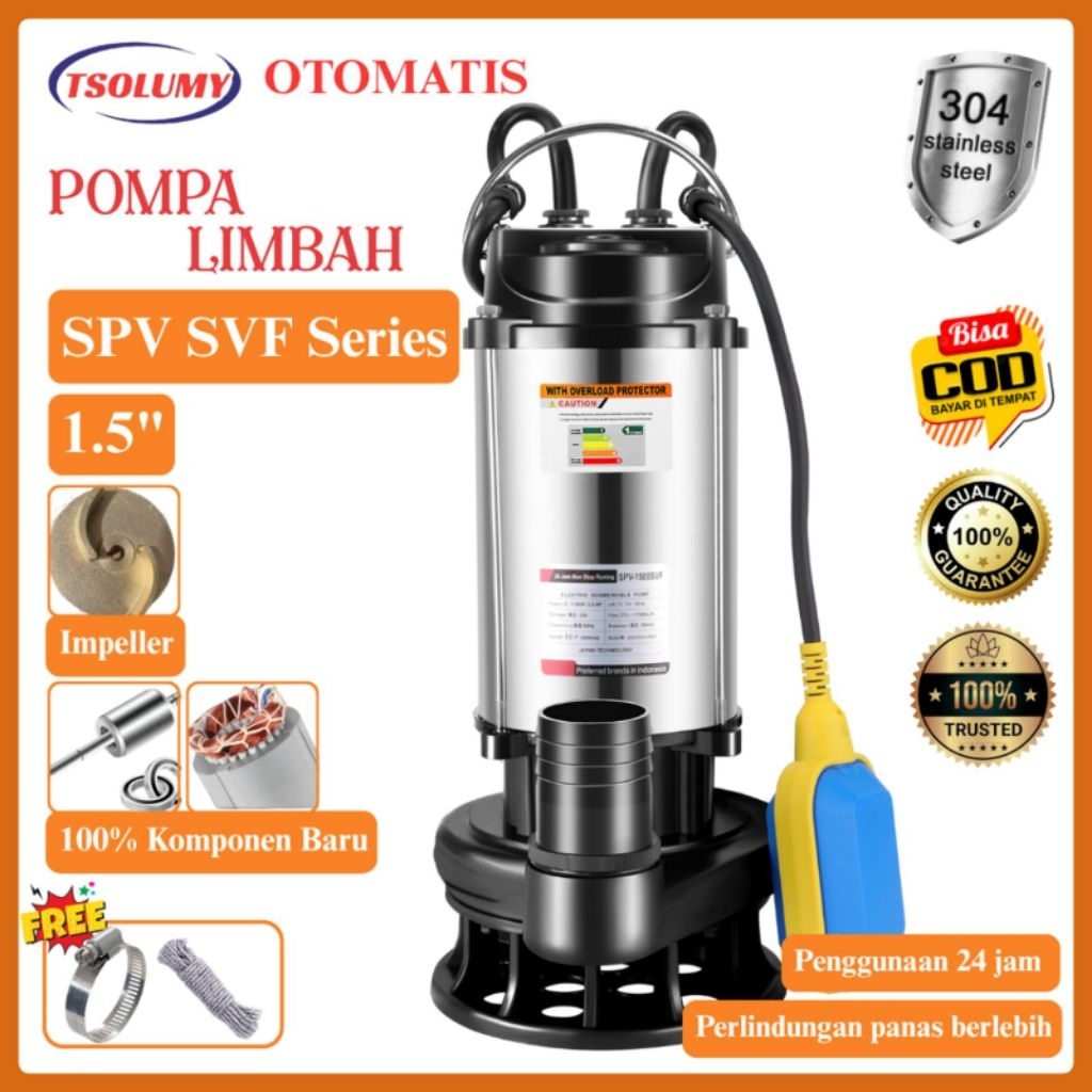 tsolumy SPV-370SVF Pompa Celup Submersible