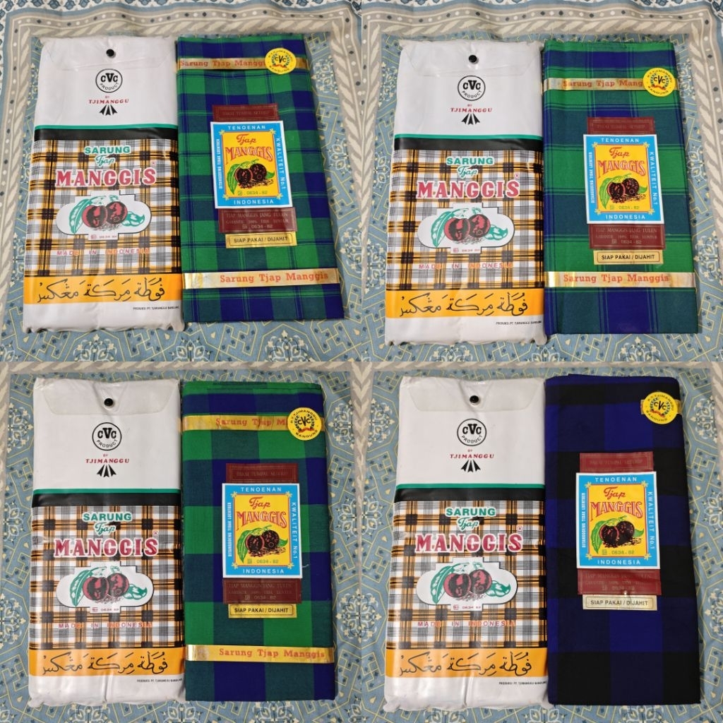 Sarung Jadul Tjap Manggis Asli Original Bahan Katun CVC