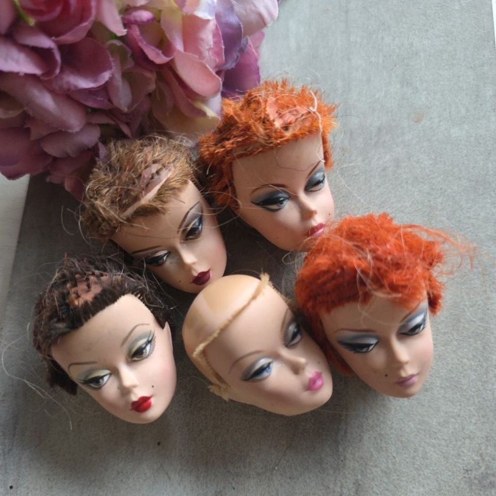 Kepala Barbie Silkstone Mattel for reroot clean face