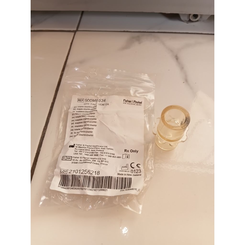 konektor breathing circuit ventilator / anestesi / buble CPAP fisher paykel 900MR534 original
