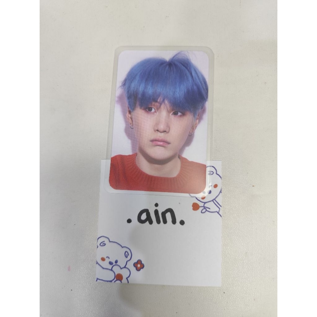 PC VINYL YOONGI SUGA SUNYUN SUGA MANYUN PHOTOCARD