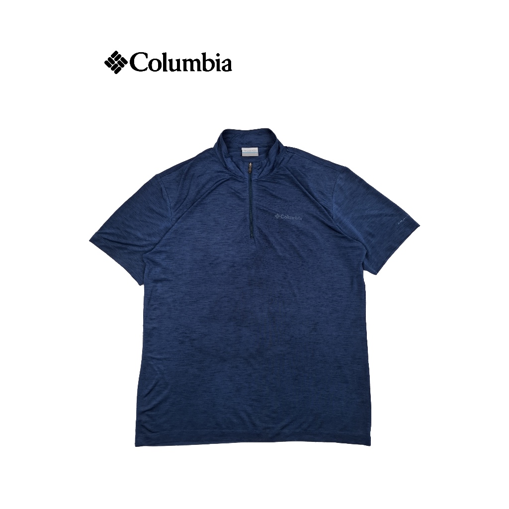 Kaos Polo Columbia Biru Navy – Dry Fit Outdoor Polo Shirt
