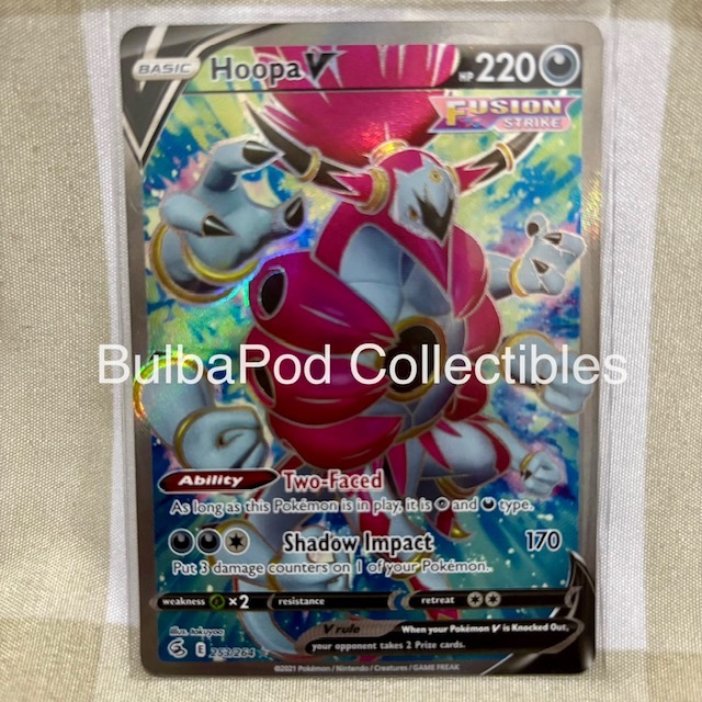 Pokemon TCG English Hoopa V FST 253/264 SR Fusion Strike