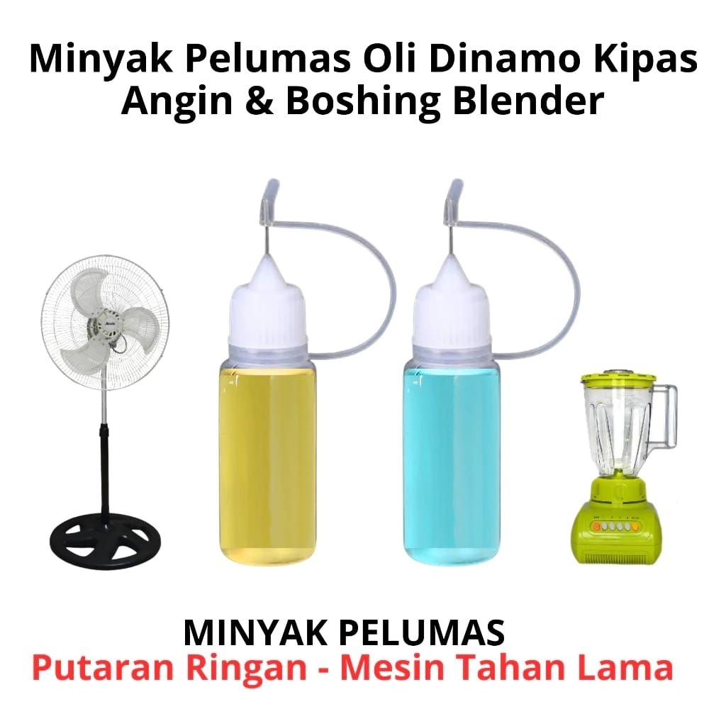minyak pelumas oli cina husus kipas angin 30 miil botol putih - botol bening