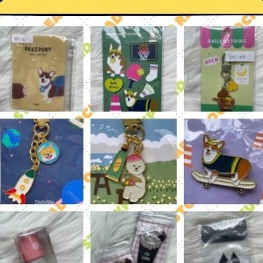 [stuffkpop.id] [READY STOCK] EXO OFFICIAL GOODS PART 2 (VIVI AND MONGRYONG KEYRING,PASSPORT CASE COL