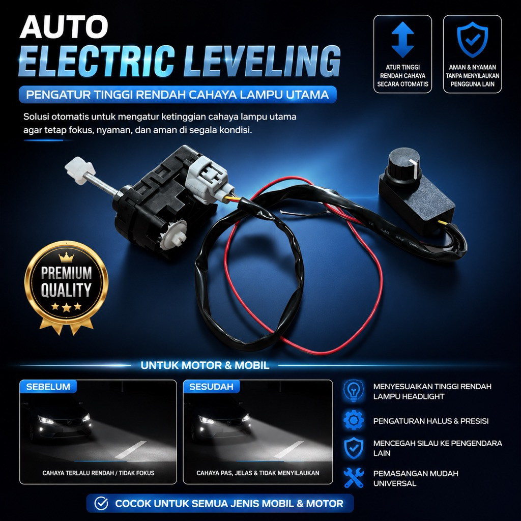 RETROFIT HEADLAMP AUTO LEVELING MOTOR