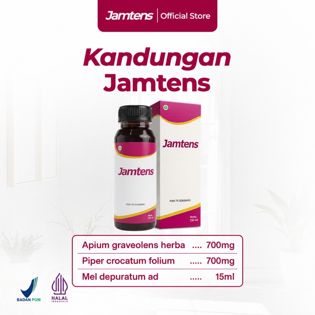 Jamtens Minuman Herbal - Apium graveolens herba - Piper crocatum folium - Mel depuratum ad