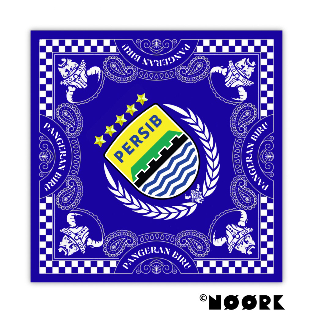 NOORK - Slayer Bandana Syal Scarf Mask Premium Motif Klub Sepakbola Viking Persib Bandung
