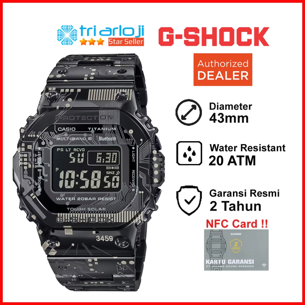 Casio G-SHOCK GMW-B5000TCC-1DR Jam Tangan Pria GSHOCK GMW-B5000TCC-1 Titanium GMWB5000TCC GMW B5000T