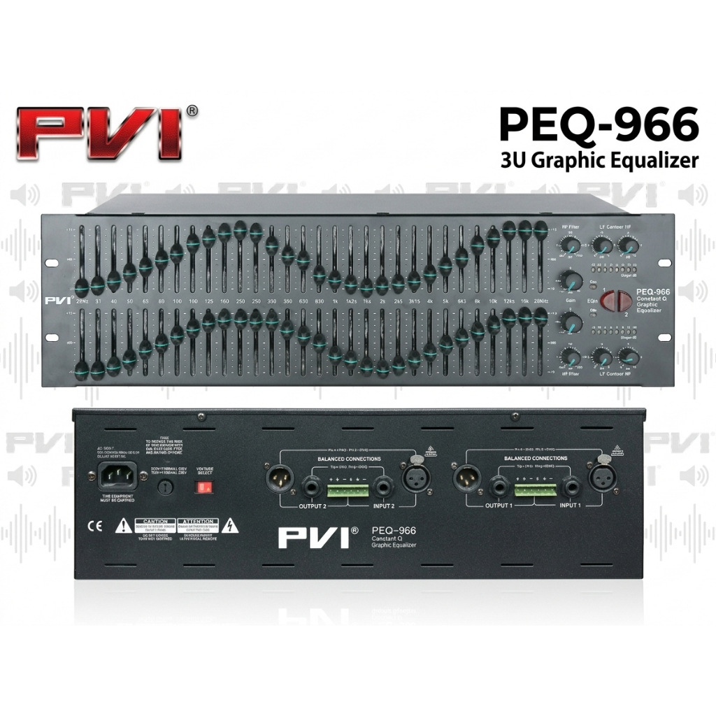 PVI PEQ-966 Graphic Equalizer ( 3U )