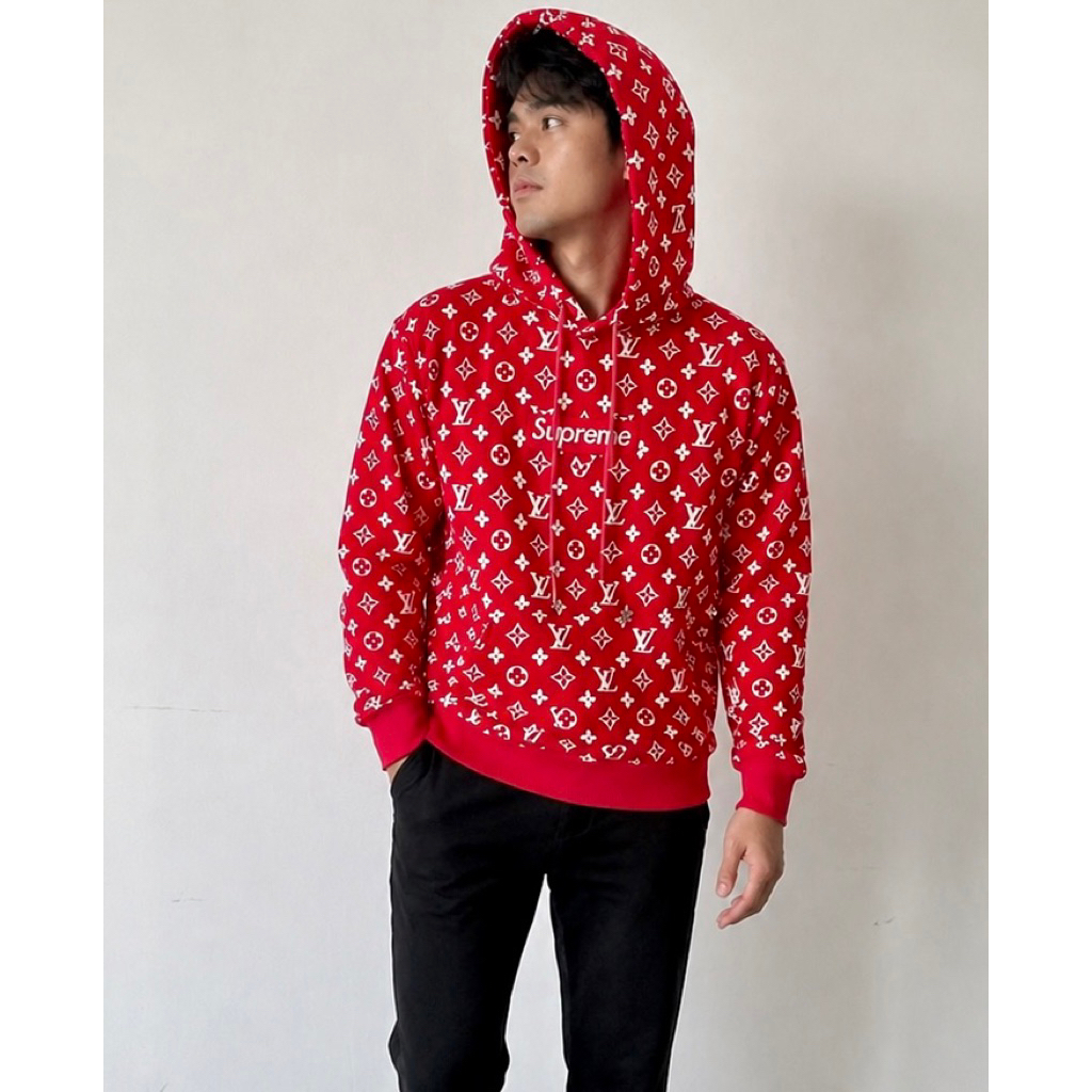 PL LOUIS VUITTON X SUPREME HOODIE uk:XL