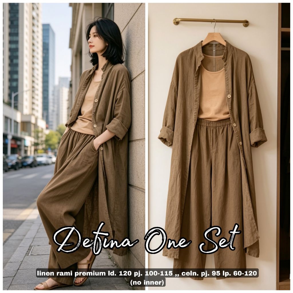 Defina one set linen rami ld. 120 jumbo