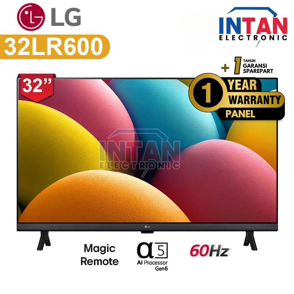 SMART TV LG 32 INCH 32LR600BPSB / 32LR600 HD READY DIGITAL TV MAGIC REMOTE (MEDAN)