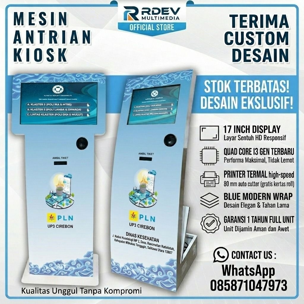 Mesin Antrian KIOSK / Mesin Antrean / Mesin Antri