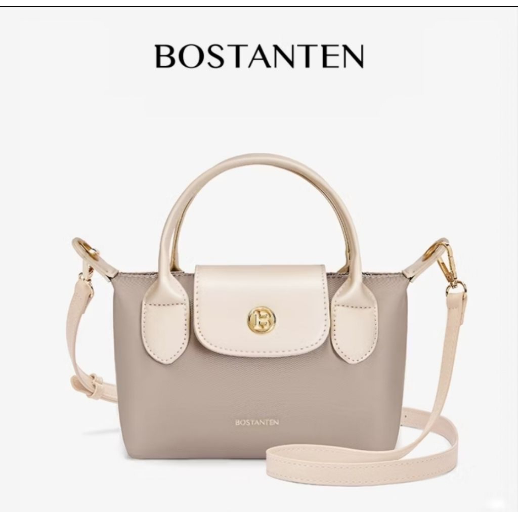 Preloved Tas Selempang Wanita Bostanten Charli Bag - Kulit PU, Ukuran Mini, Warna Ungu Merah Muda